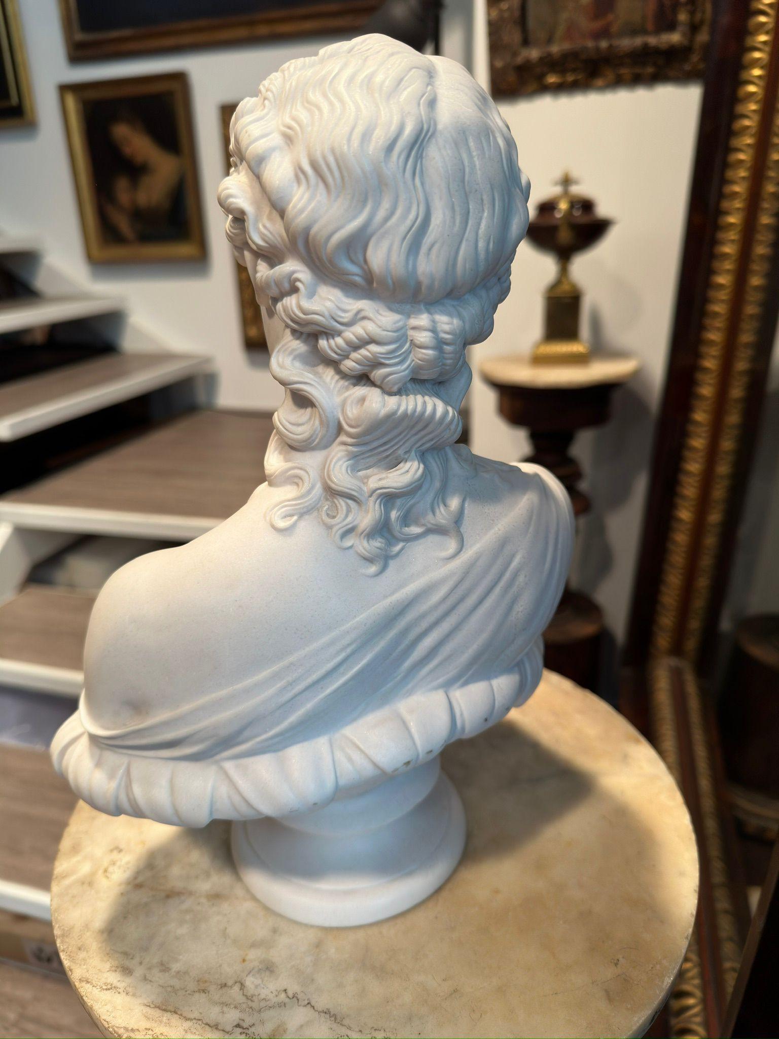 Modern Italian 20th Century Composite Marble Bust of Clytie