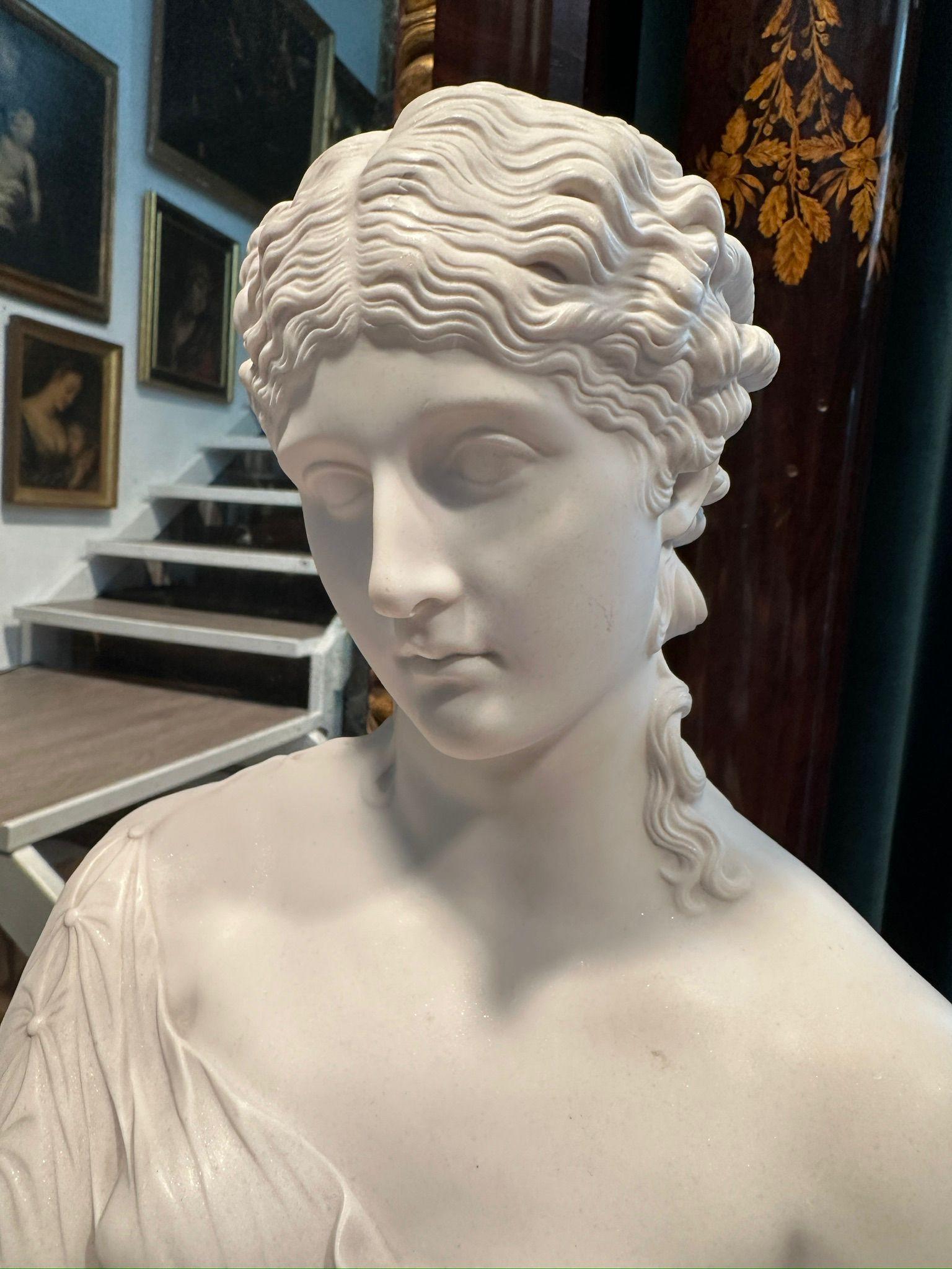 Italian 20th Century Composite Marble Bust of Clytie 1