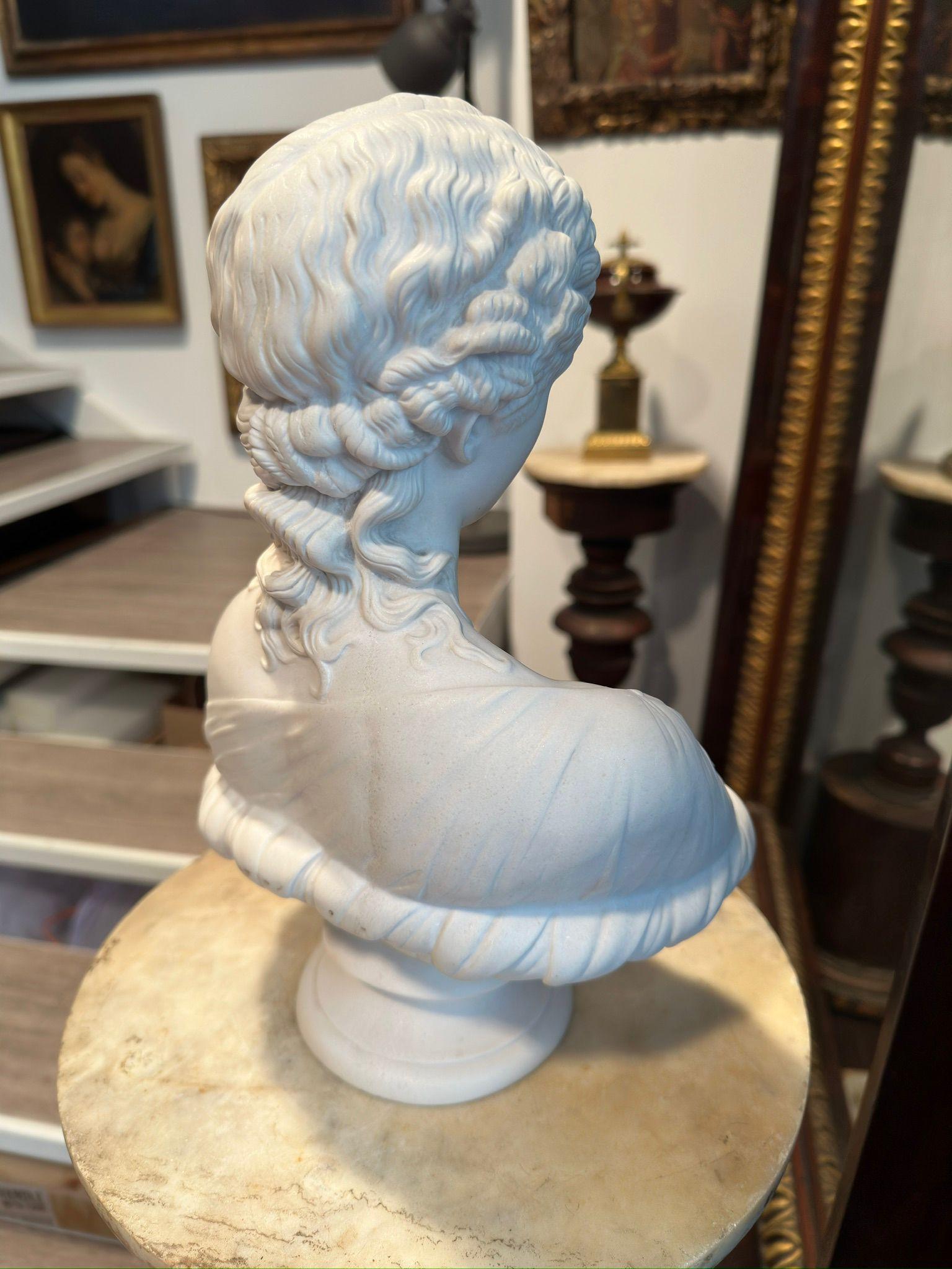 Italian 20th Century Composite Marble Bust of Clytie 2