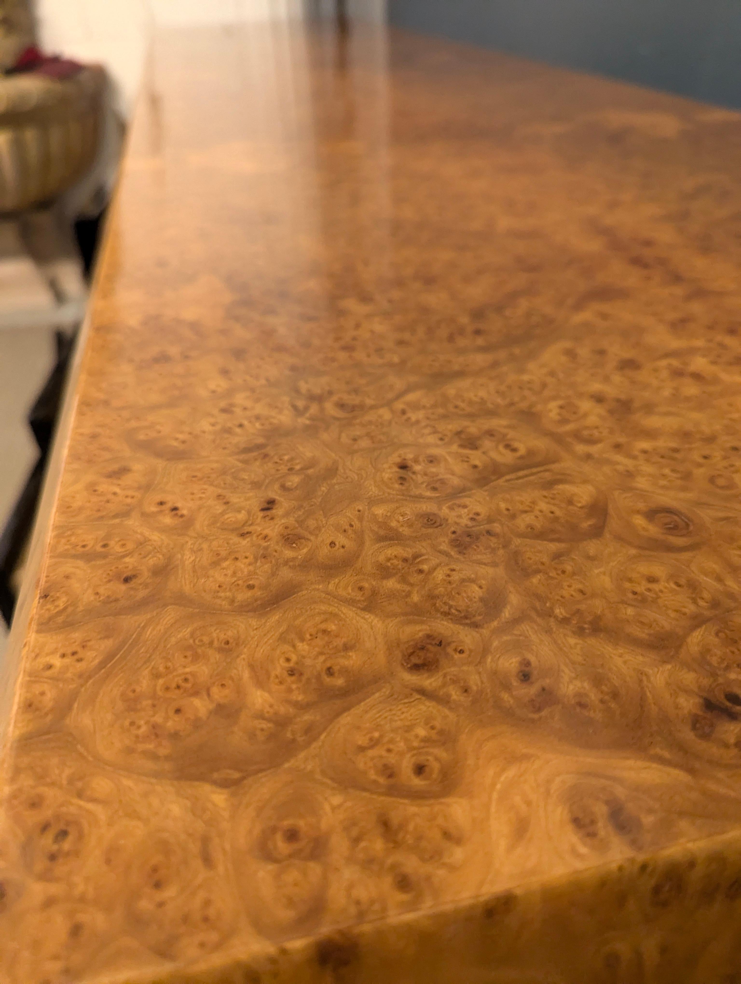 Italian 20th Century Elm Burl by Jean Claude Mahey Mid-Century Modern Sideboard 2