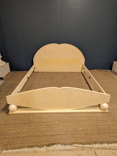 Italian 20th Century Lacquered by Jean Claude Mahey Mid-Century Modern Bed Frame