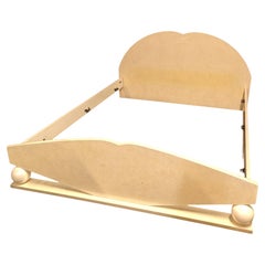 Italian 20th Century Lacquered by Jean Claude Mahey Mid-Century Modern Bed Frame