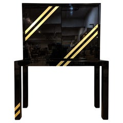 Italian 20th Century Lacquered by Jean Claude Mahey Mid-Century Modern Dry Bars