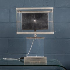 Italian 20th Century Lucite Side Lamp By Romeo Rega, c.1970