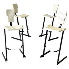 Antique Italian 20th Century Modernist Magis Condor Andries and Hiroko Van Onck Stools