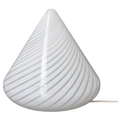 Vintage Italian 20th-Century Murano Glass Cone Lamp (circa 1980s)