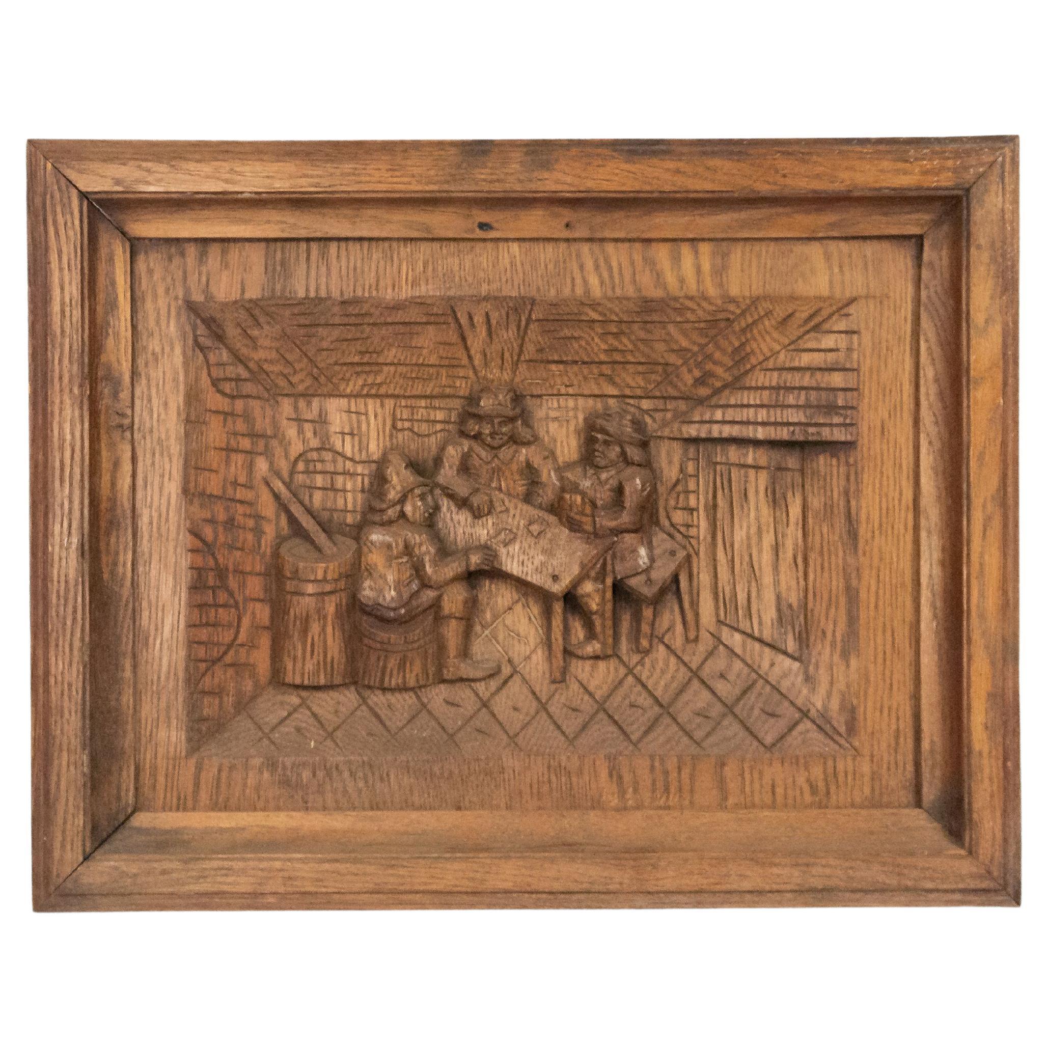 Italian 20th Century Renaissance Style Carved Wall Plaques For Sale