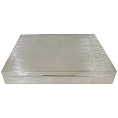 Italian 20th Century Sterling Silver Mario Buccellati Rectangular Table Box