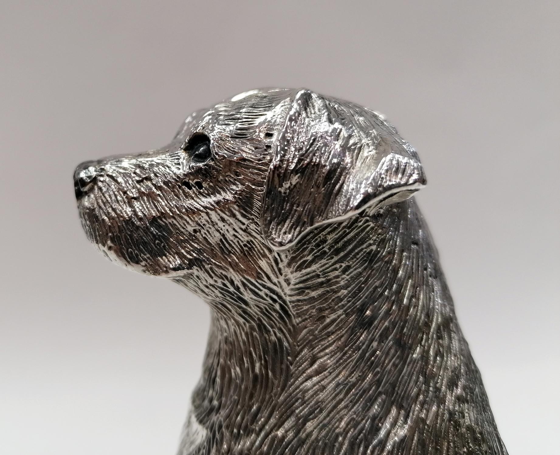 Italian Sterling Silver Dog Labrador Retriever by Arval Argenti Valenza 3