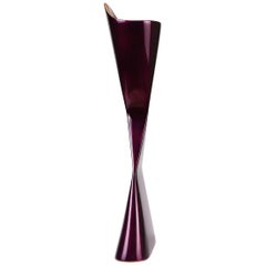Italian 21st Century, Transparent Purple and Copper Lacquered Ceramic Sculpture