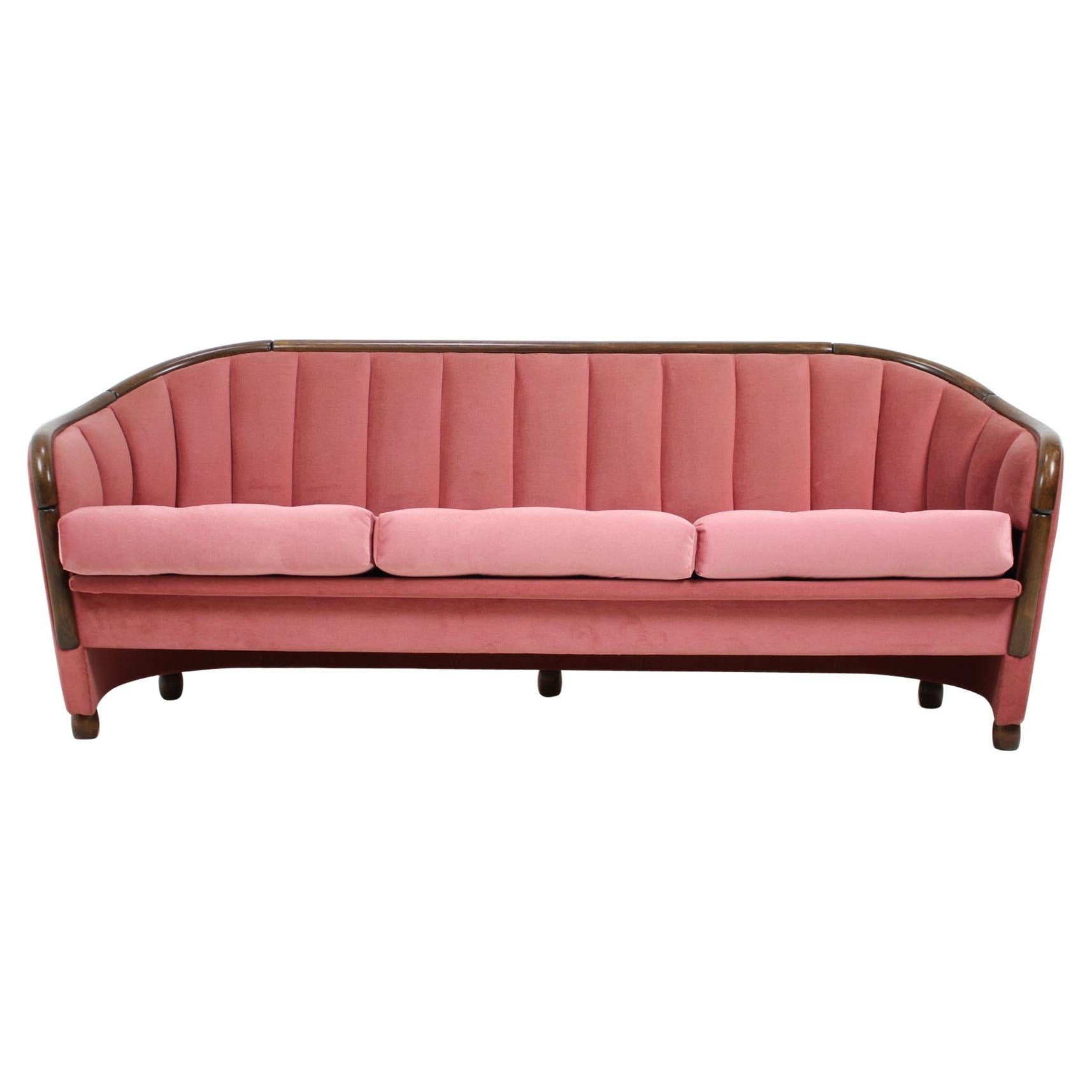 Italian 3-Seat Sofa in the Style of Gio Ponti, 1950s
