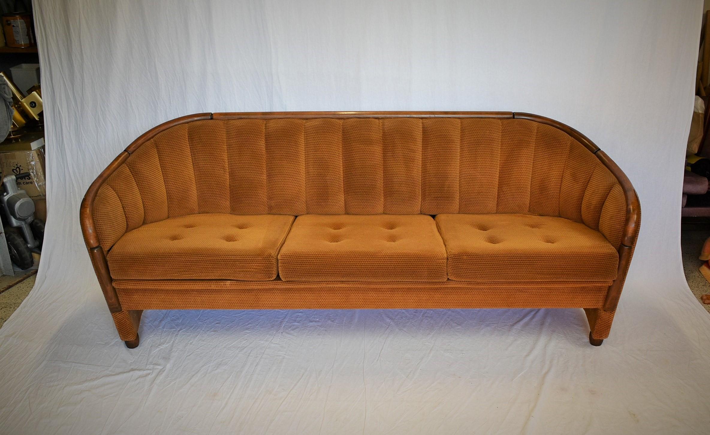 Mid-Century Modern Italian 3-Seat Sofa in the Style of Gio Ponti, 1951