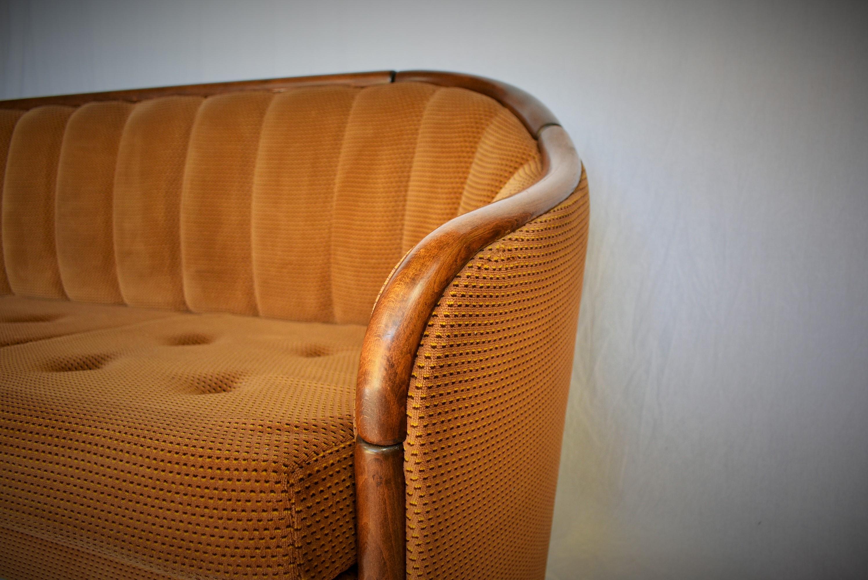 Fabric Italian 3-Seat Sofa in the Style of Gio Ponti, 1951