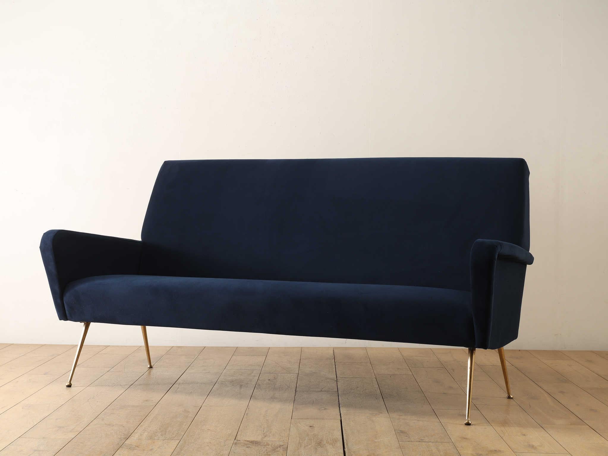 Italian 3 Seater Sofa 1950's For Sale 5