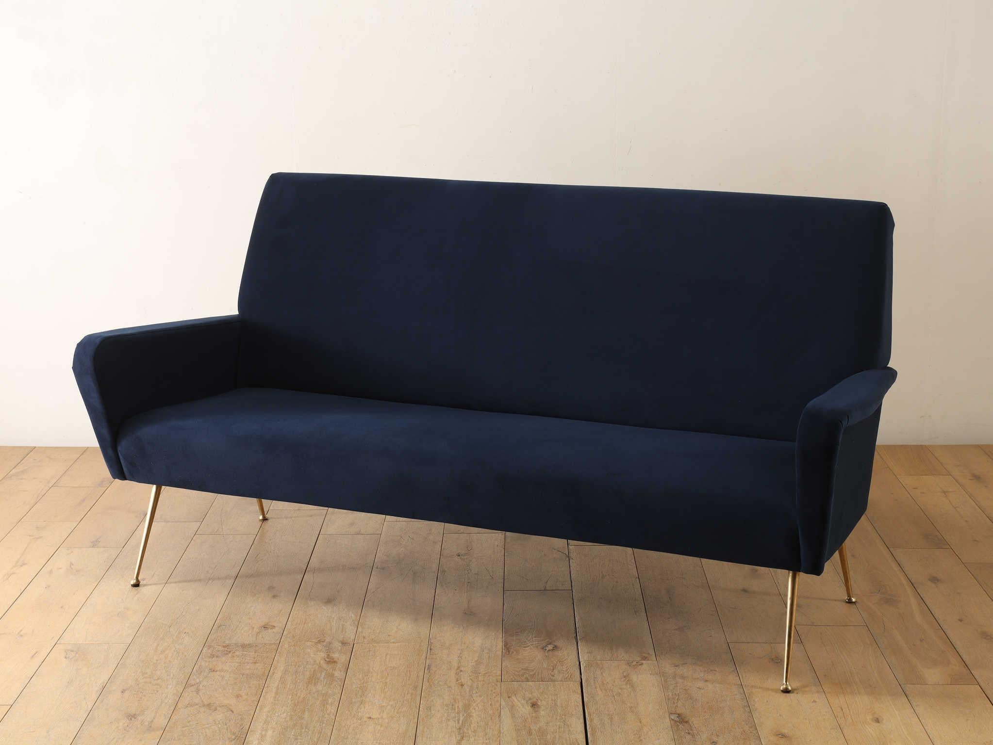 Mid-20th Century Italian 3 Seater Sofa 1950's For Sale