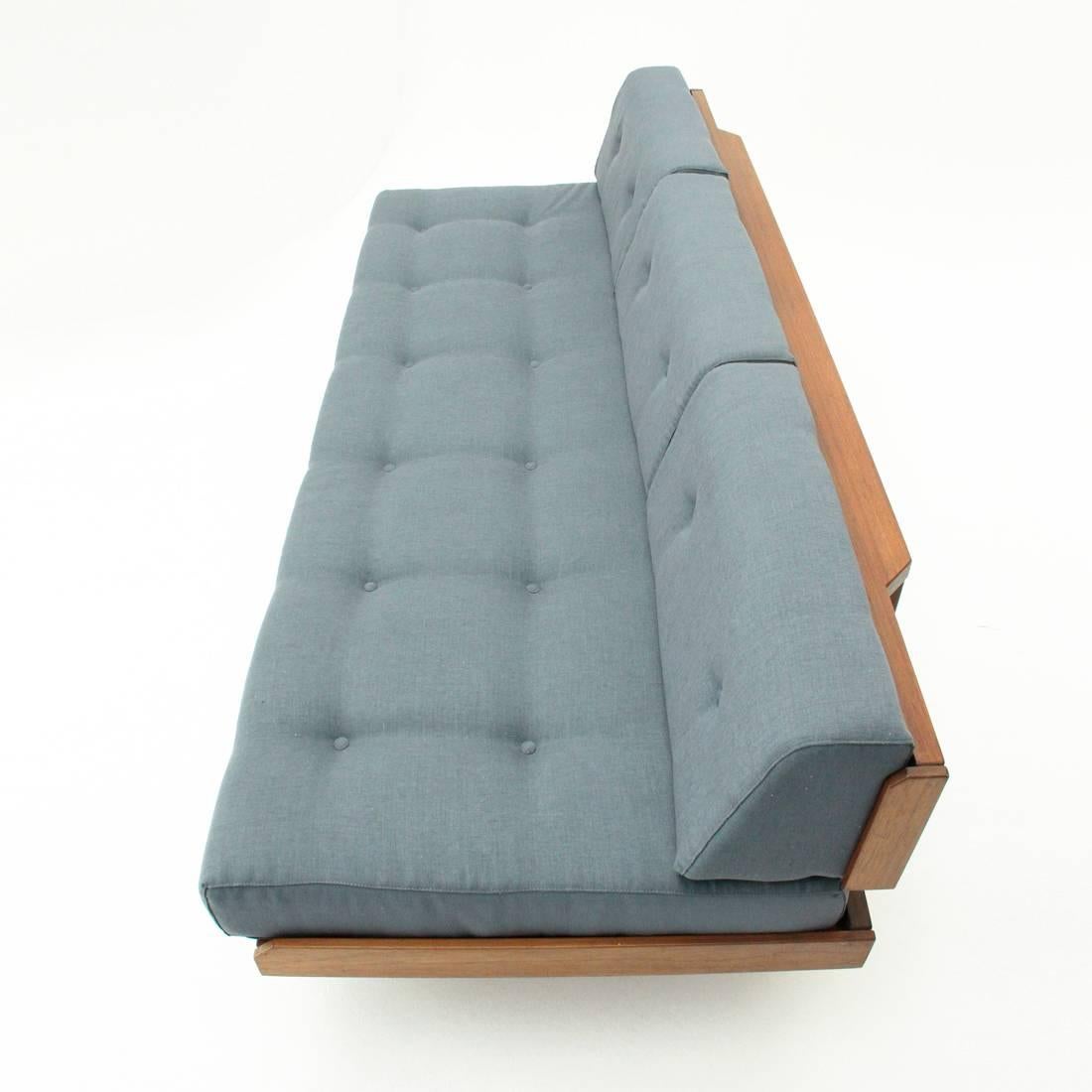 Fabric Italian Three-Seat Sofa by Umberto Brandigi for Poltronova, 1960s