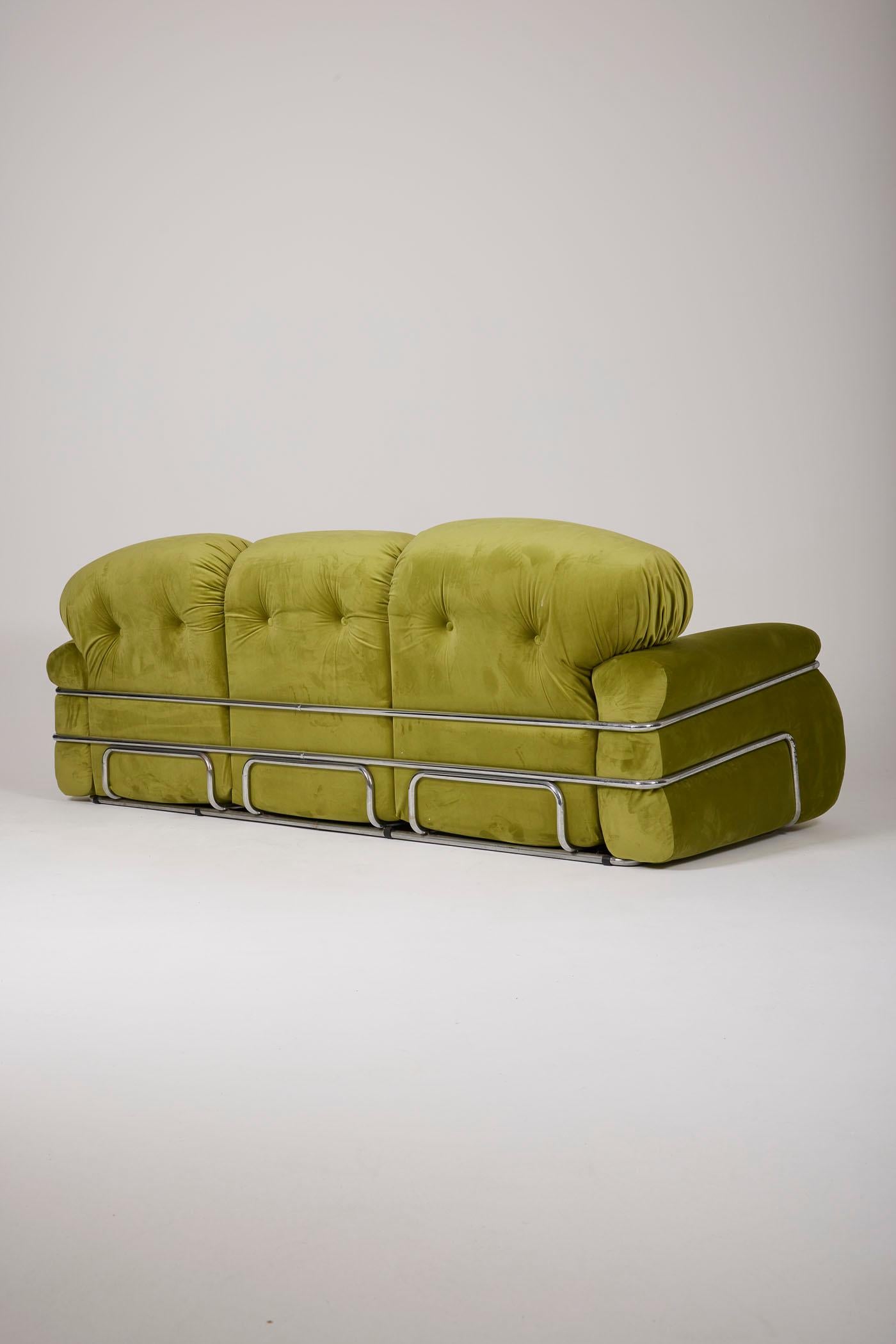 Italian 3-seater sofa For Sale 1