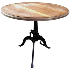 Italian 40s Adjustable Industrial Table