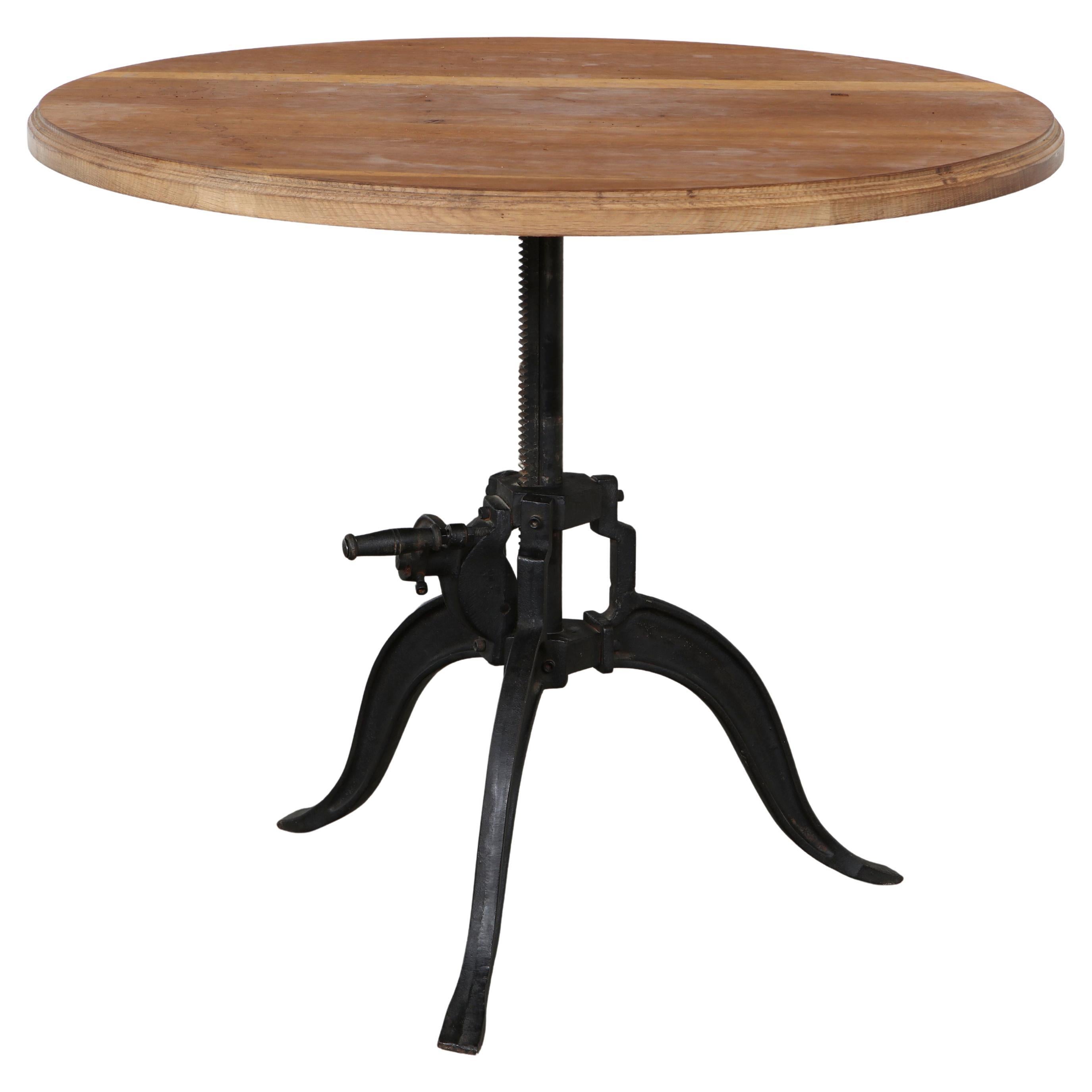 Italian 40s Adjustable Industrial Table For Sale