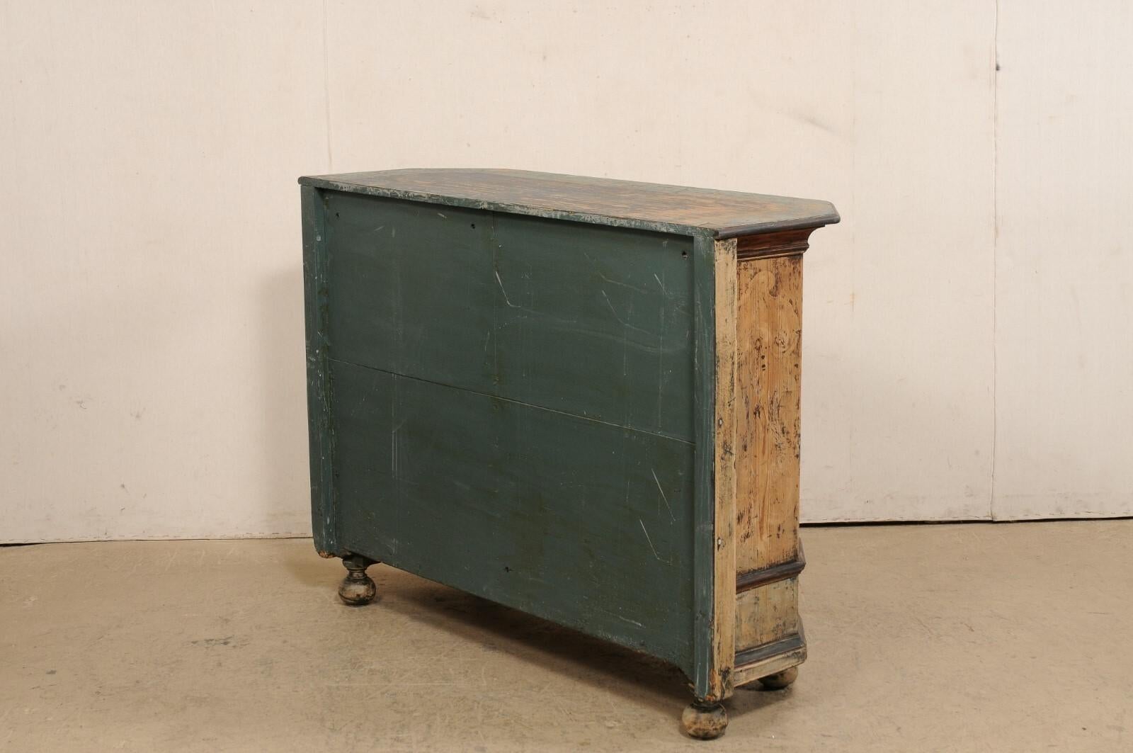 Italian 4.5 Ft. Wide Two-Door Wooden Credenza, Early 19th C. 2