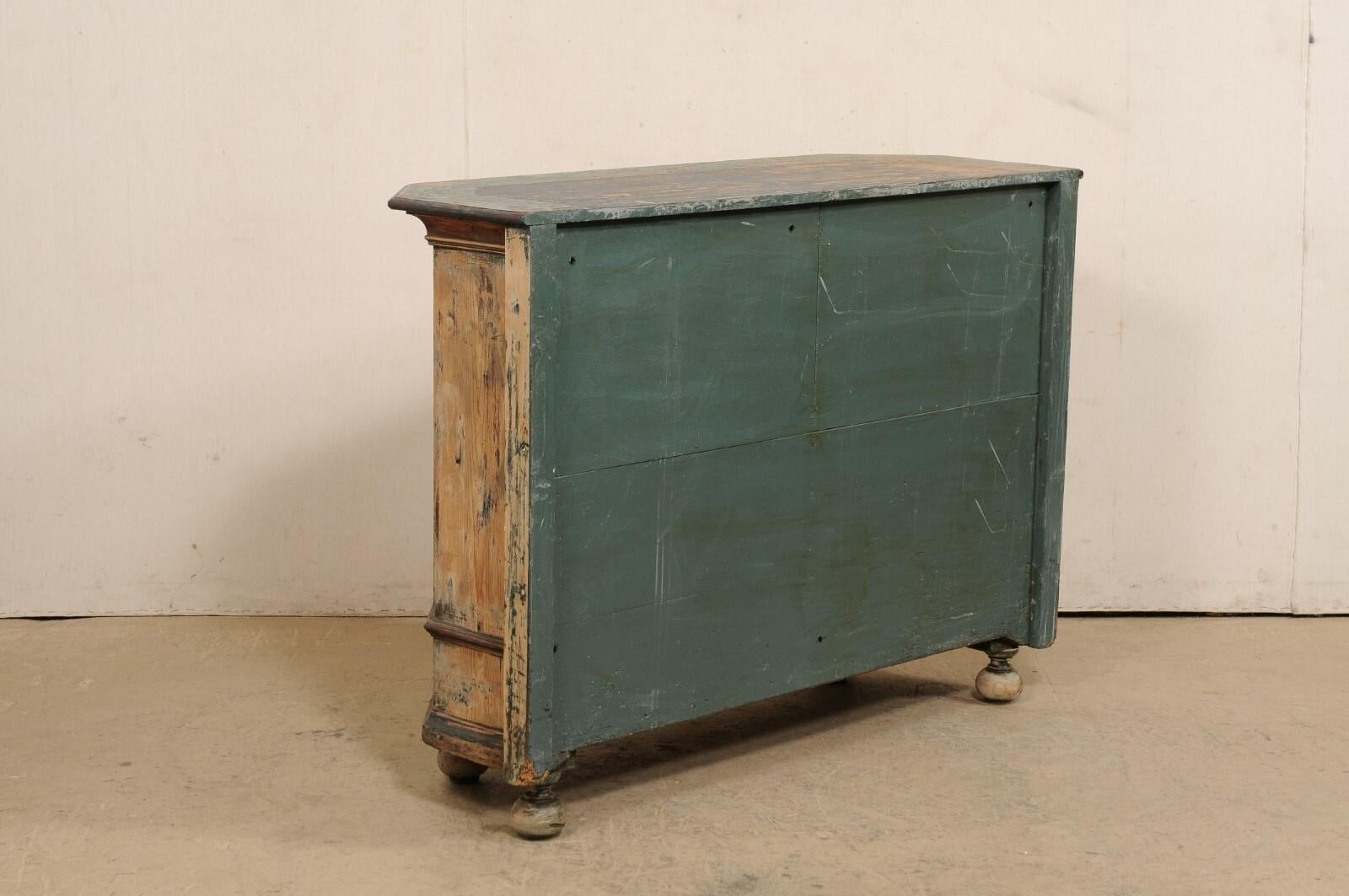 Italian 4.5 Ft. Wide Two-Door Wooden Credenza, Early 19th C. 3