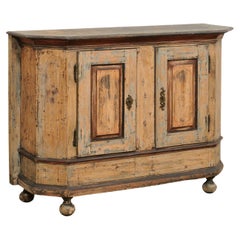 Italian 4.5 Ft. Wide Two-Door Wooden Credenza, Early 19th C.