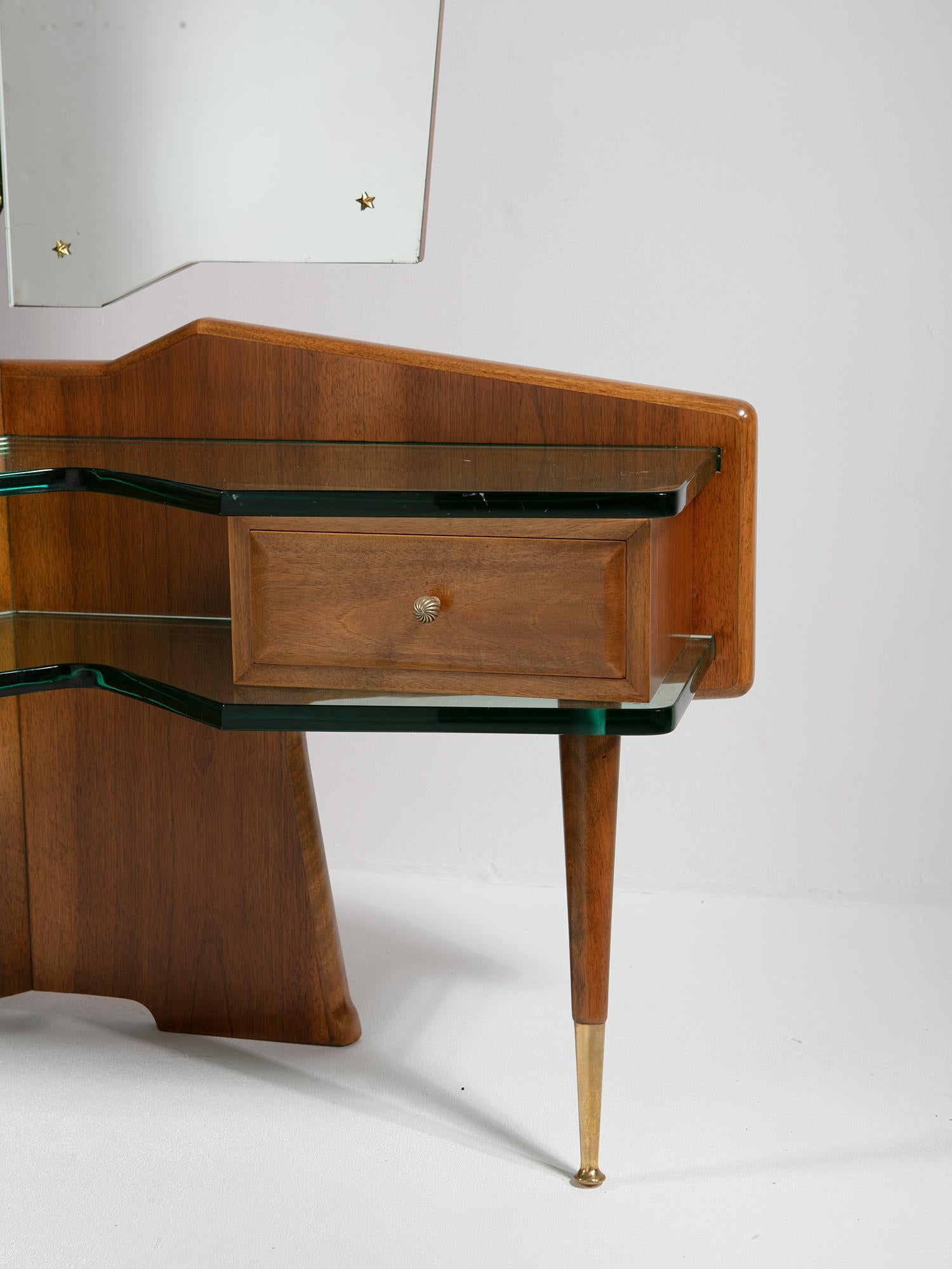 Vanity Corner attributed to Pietro Chiesa, Italy, 1950s In Good Condition For Sale In Milan, IT