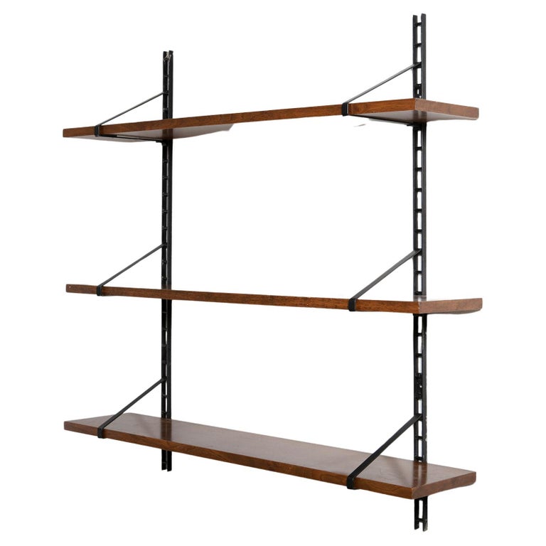 Italian 50s Wall Bookcase For Sale at 1stDibs