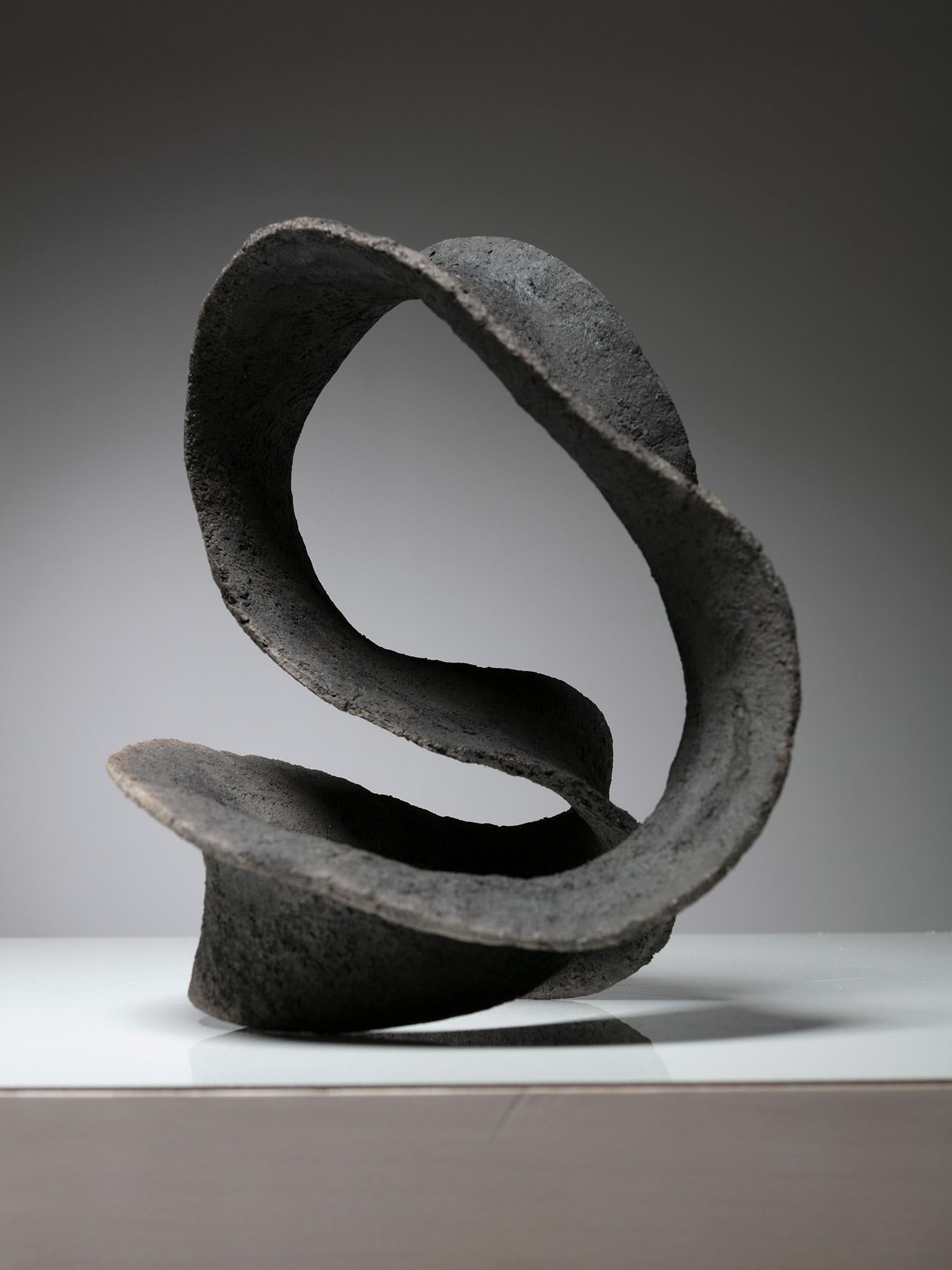 Italian 60s Abstract Ceramic Sculpture In Good Condition For Sale In Milan, IT