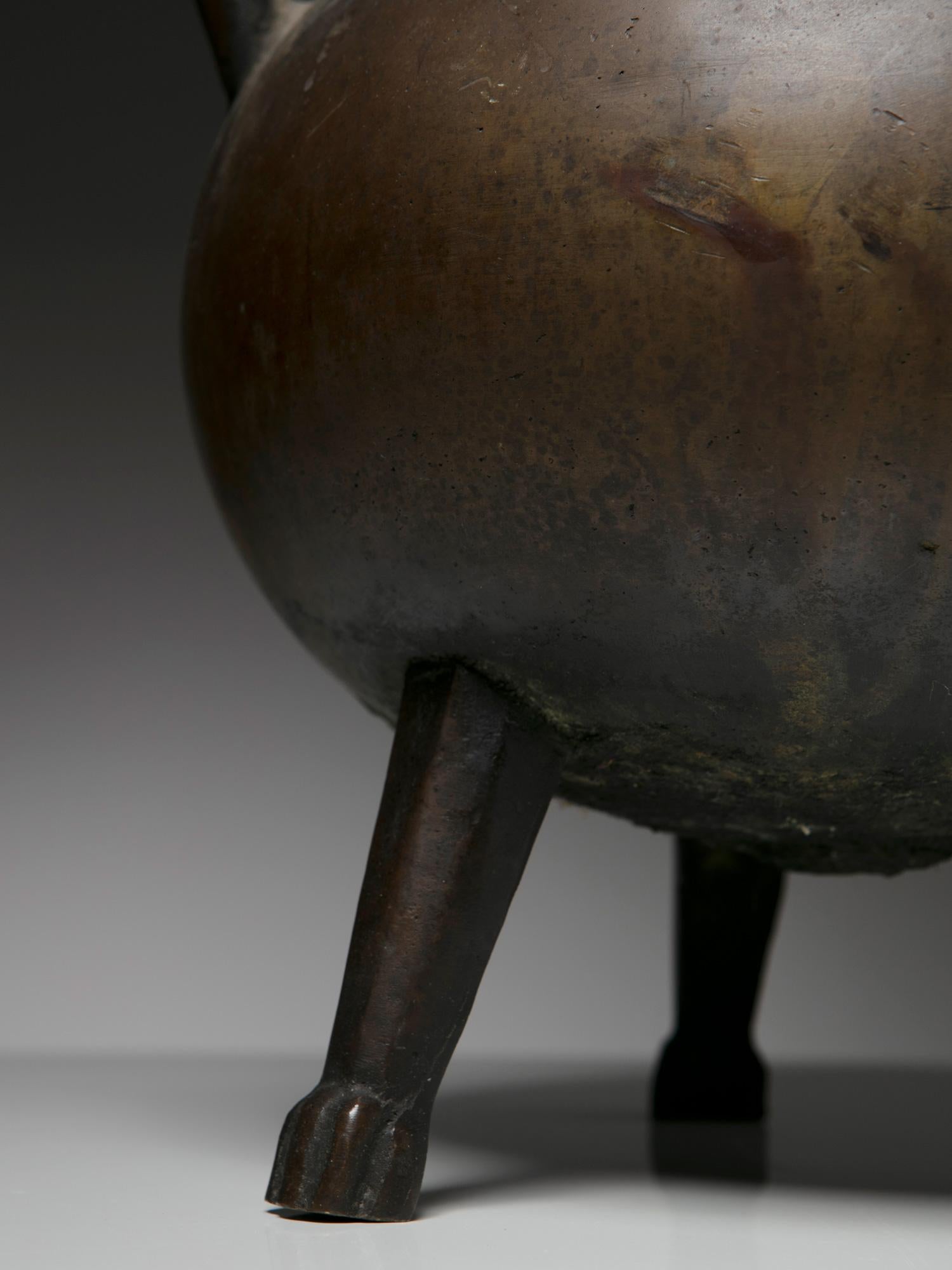 Pflanzgefäßhalter/Vase aus Bronze, Italien, 1950er Jahre im Angebot 2