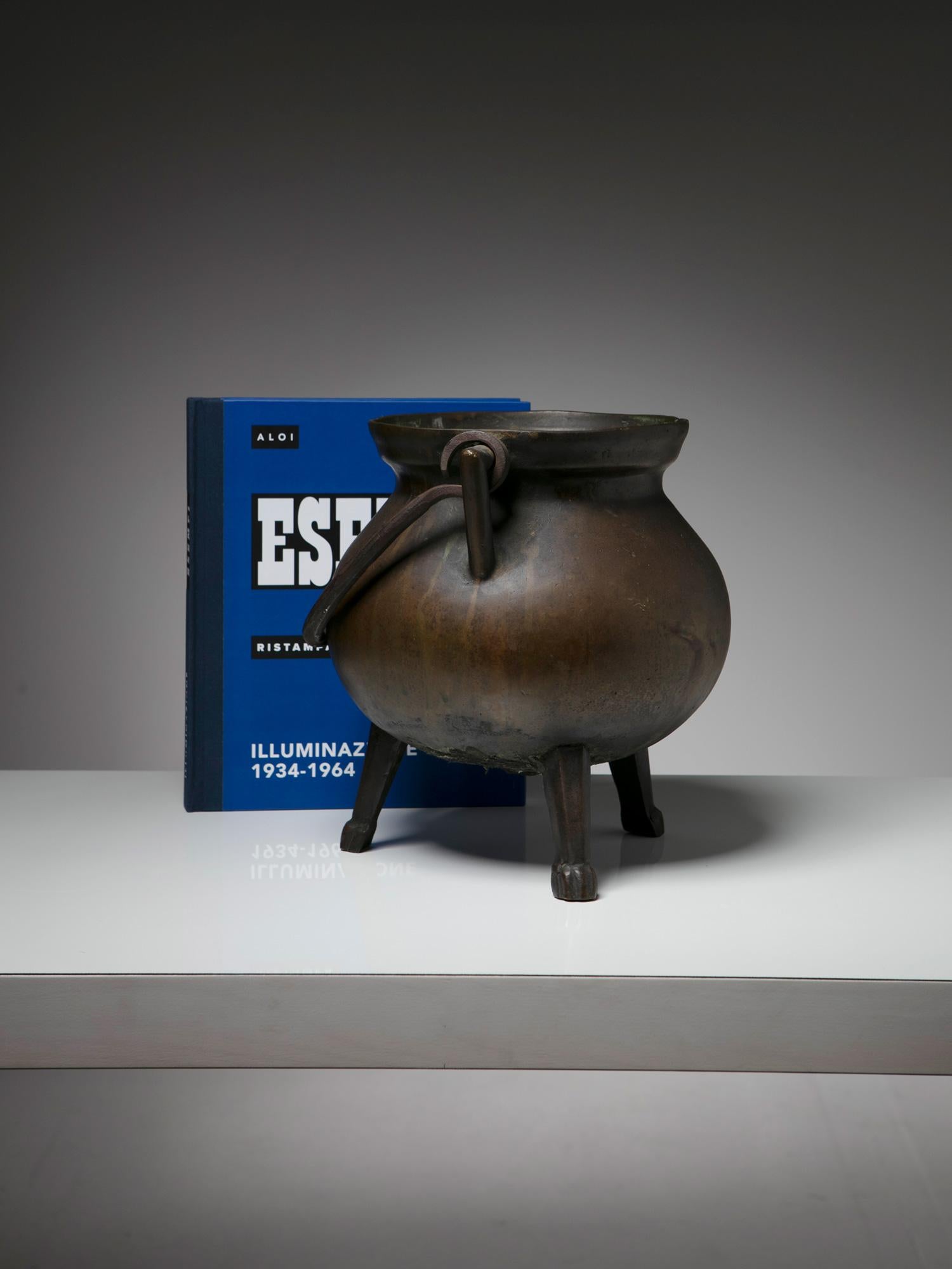 Pflanzgefäßhalter/Vase aus Bronze, Italien, 1950er Jahre im Angebot 4