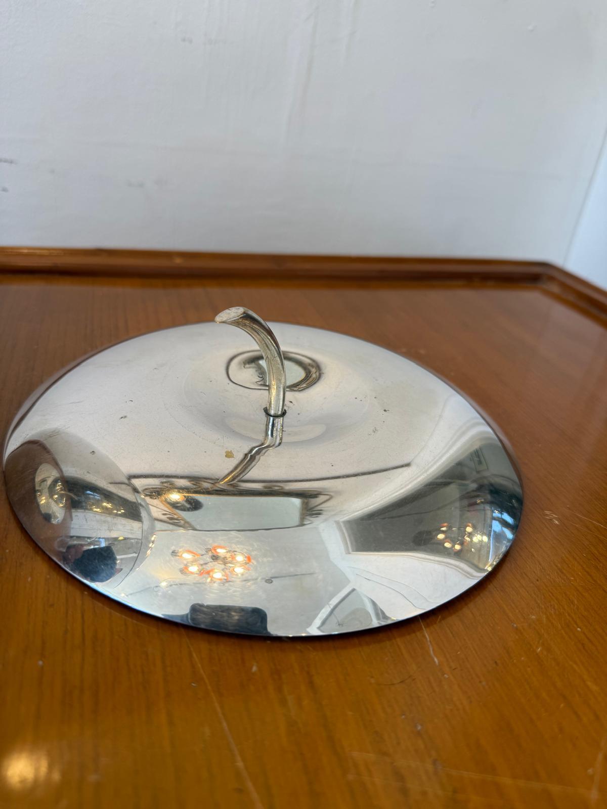 Mid-Century Modern Italian 60's Chrome Plated Ice Bucket en vente