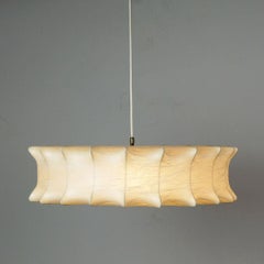Lampada a sospensione Cocoon degli anni '60 attr. a Castiglioni per Flos