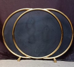 Italian 60's Fire Gard In Brass