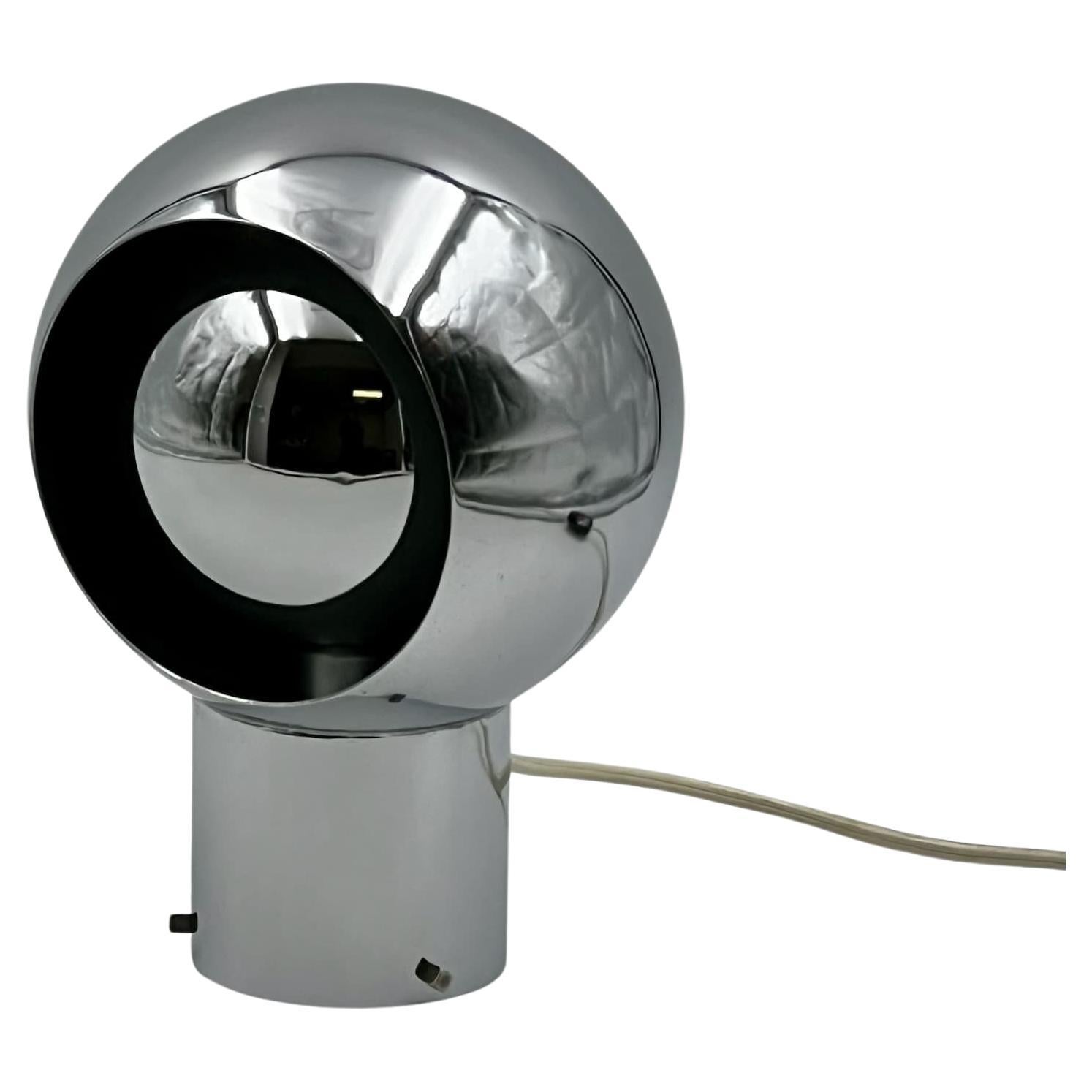 Italian 60s Iconic Eyeball Lamp - Space Age Table Lamp Reggiani Eclipse Style For Sale