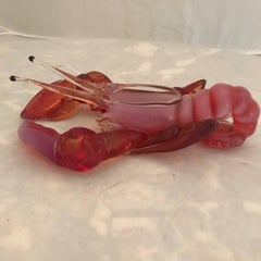 Italian 1960s Murano Glass Sculpture of the Lobster