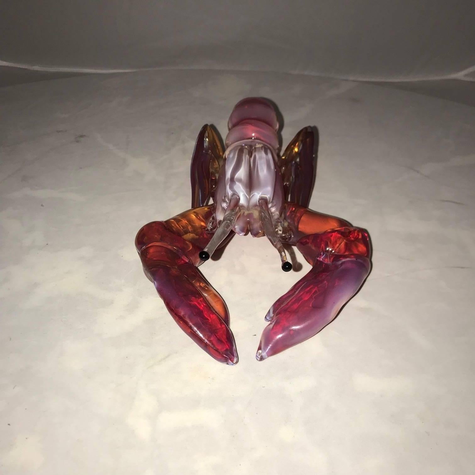 20th Century Italian 1960s Murano Glass Sculpture of the Lobster