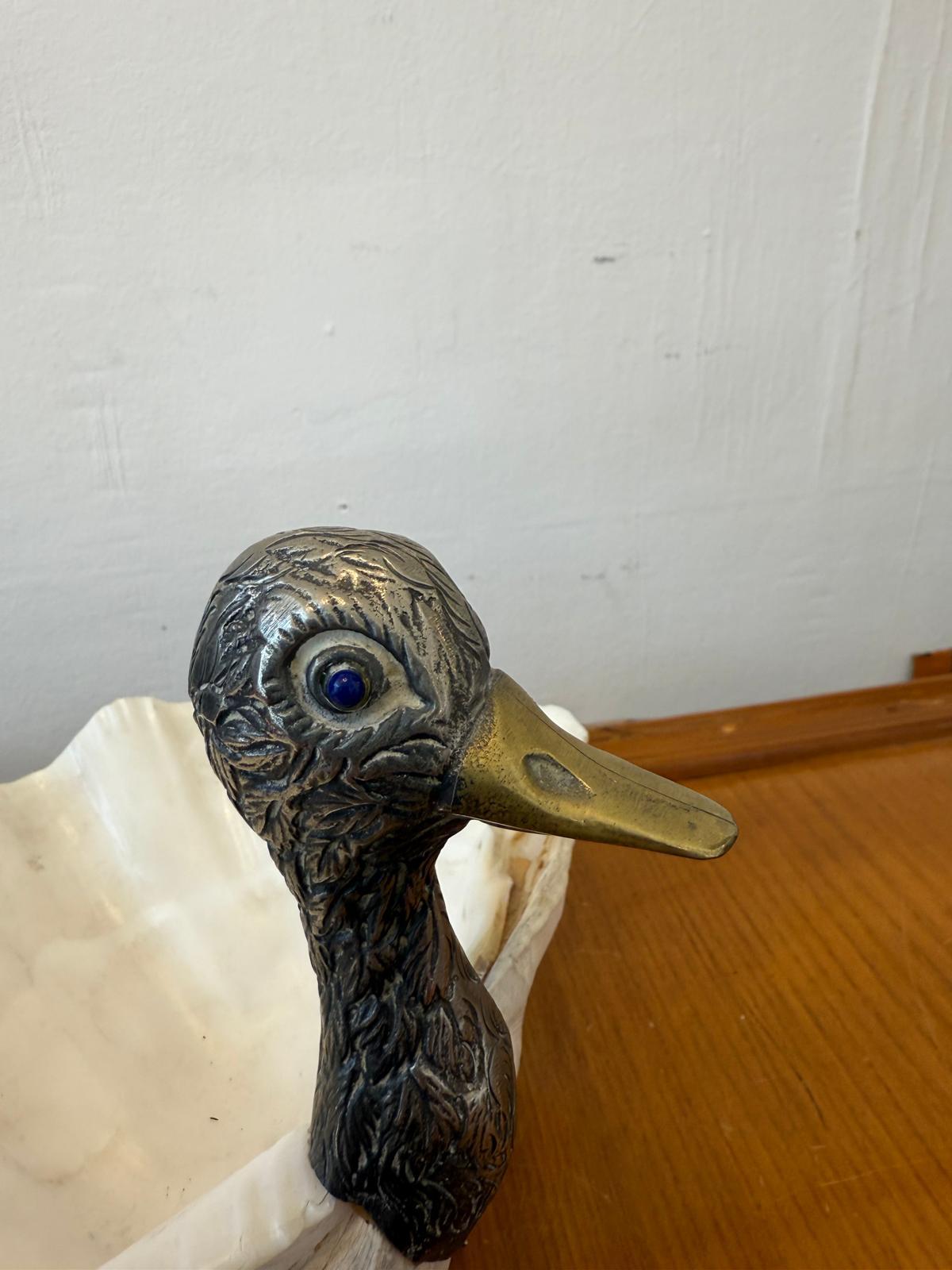 Pato de concha de almeja italiano plateado de los años 60 Por Gabriella Binazzi en Bueno estado para la venta en London, GB