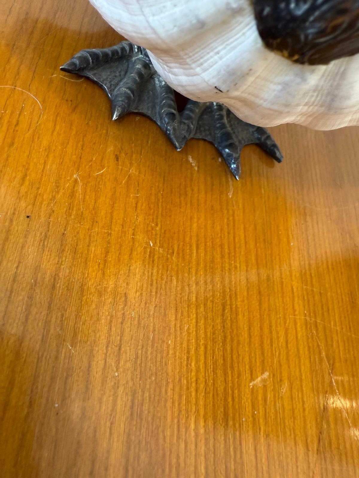 Pato de concha de almeja italiano plateado de los años 60 Por Gabriella Binazzi en venta 1