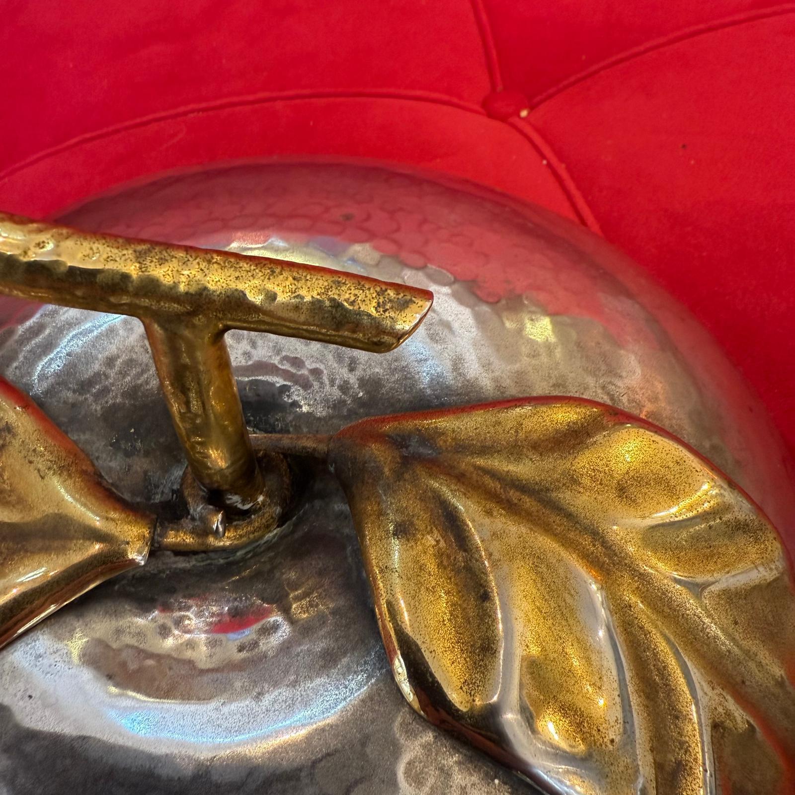 Secchiello per il ghiaccio italiano degli anni '60 placcato in argento a forma di mela in vendita 9