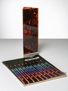 Turtle-finish Plastic Triangulal Vase, Italy, 1960s