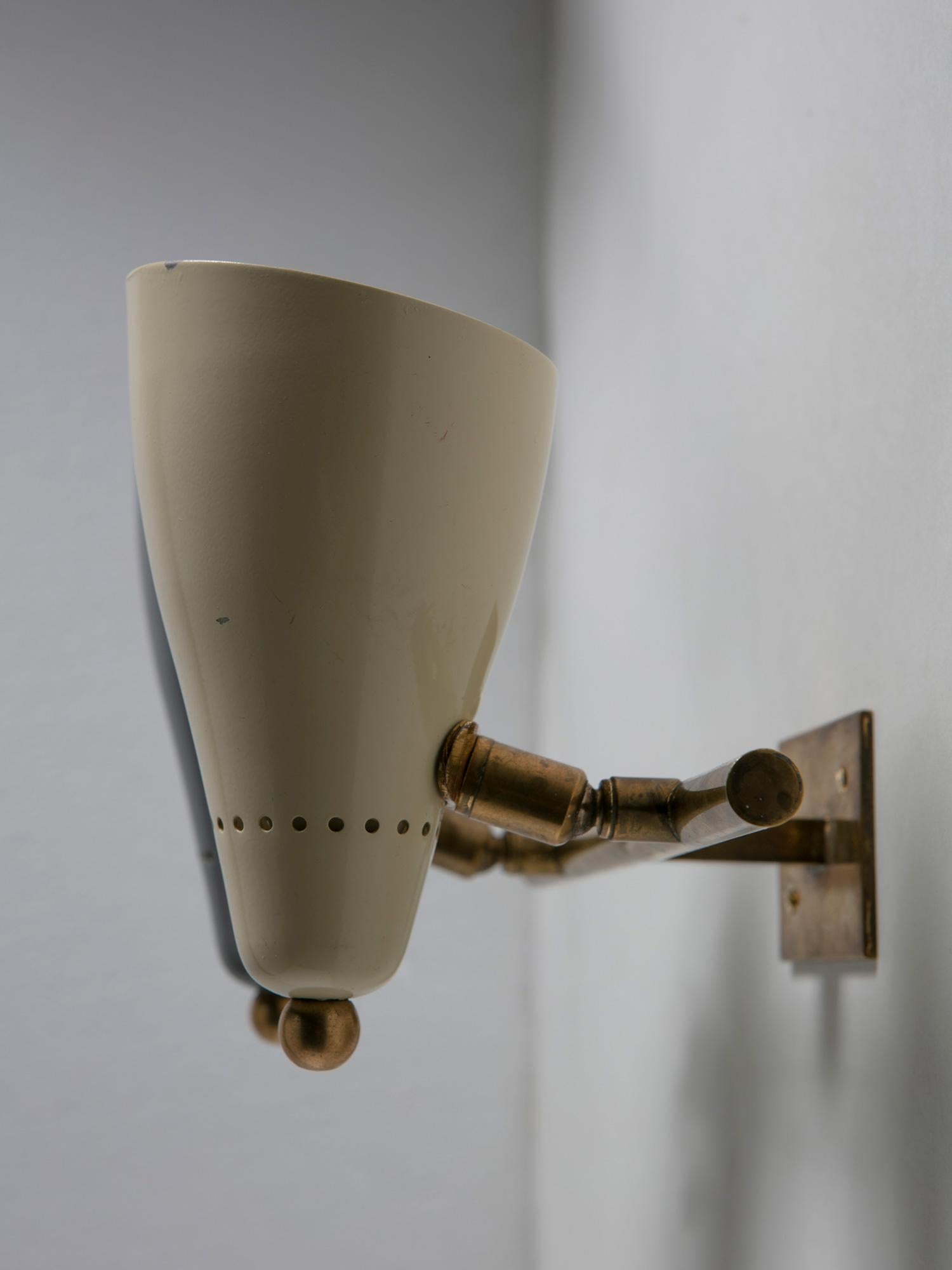 Brass Italian 60s Wall Lamp