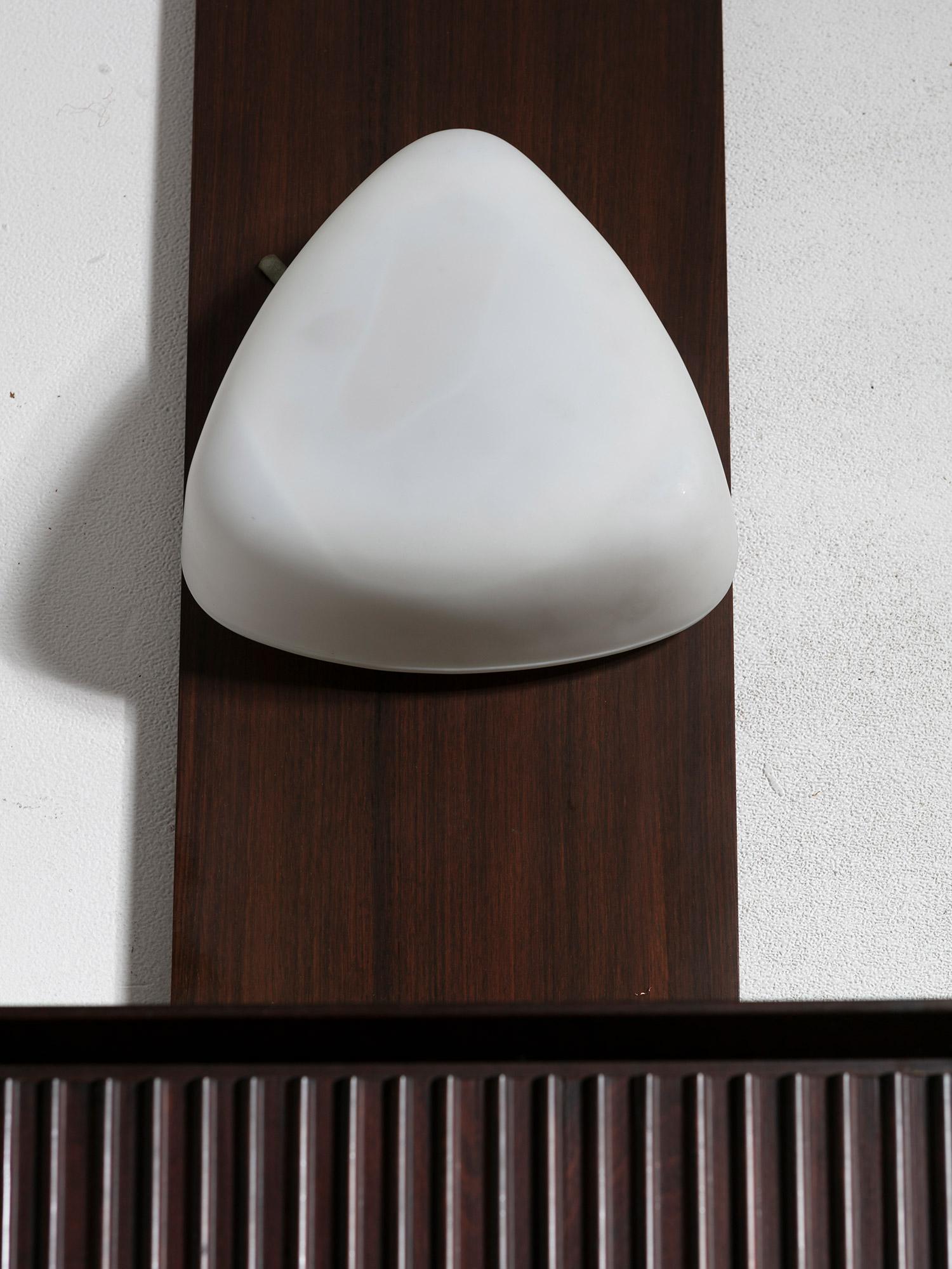 Mid-20th Century Wall Mounted Wood Dry Bar, Italy, 1960s