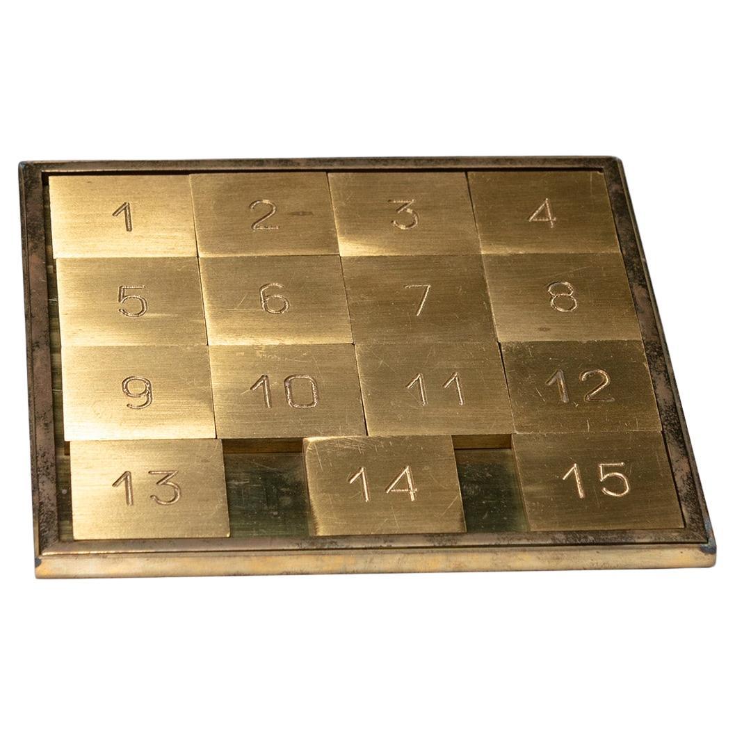 Jeu de table italien en laiton des années 70