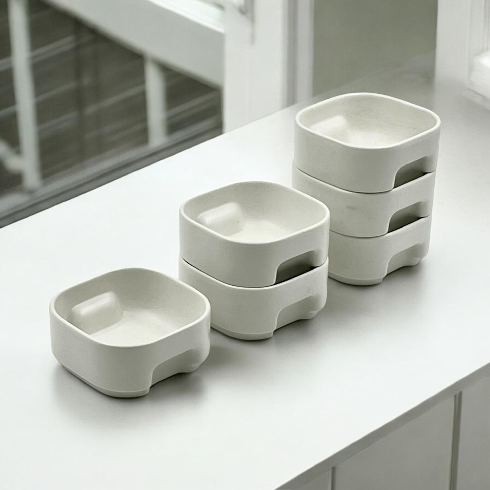 Italian 70s Ceramic Coffee Tea Set by Makio Hasuike Arnolfo Di Cambio Series 2