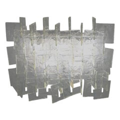 Italian 70s Interlocking Glass Sconce by Carlo Nason for Mazzega Murano