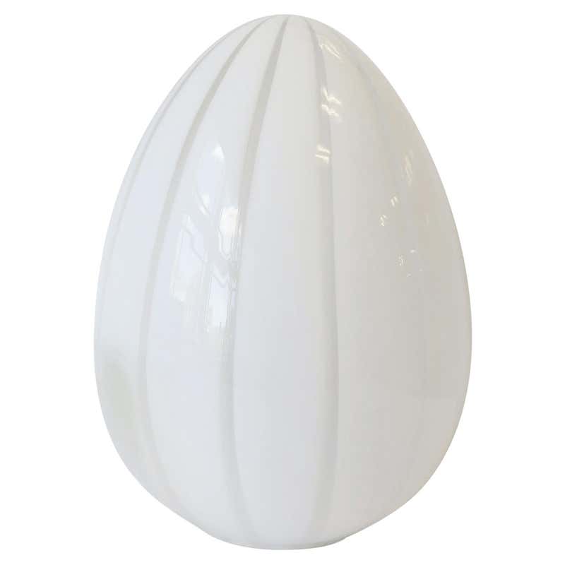 Enormous Egg Shaped Murano Lamp at 1stdibs