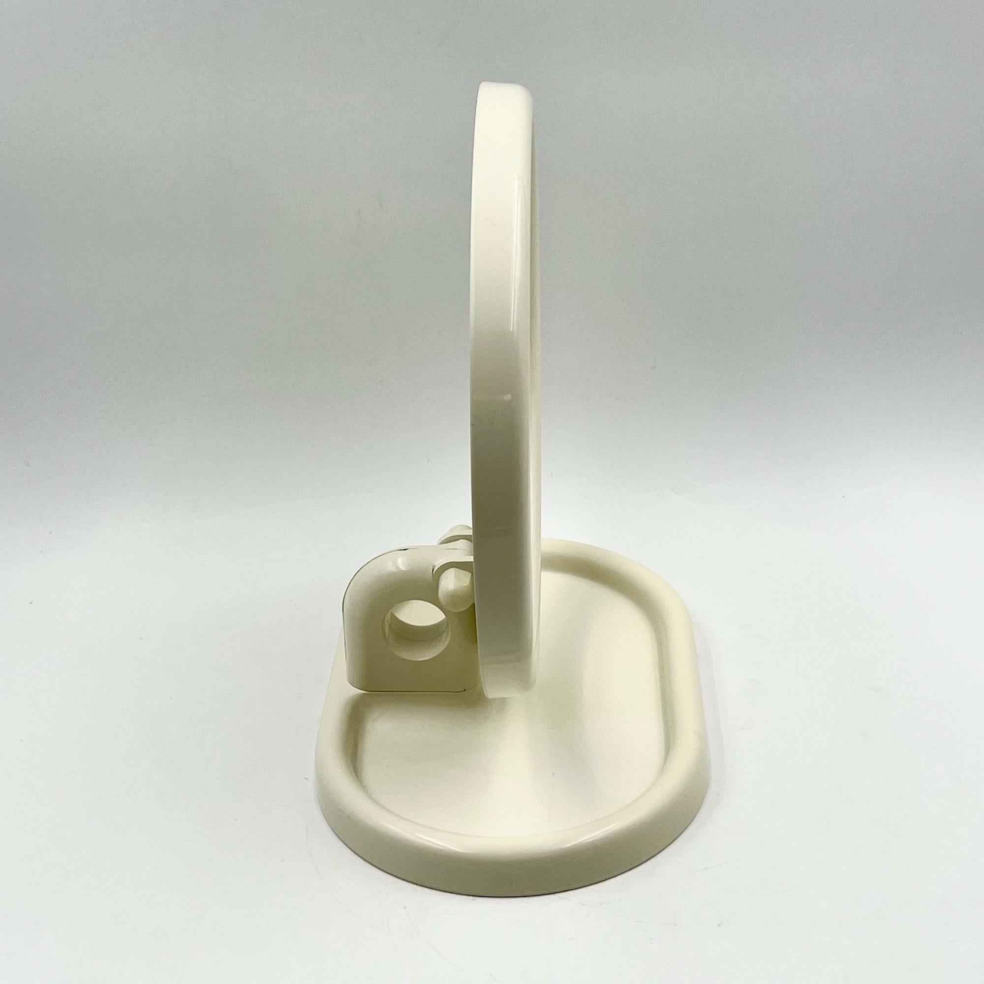 Italian 70s Space Age Design Round Vanity Mirror by Olaf Von Bohr for Gedy 1