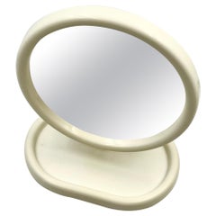 Italian 70s Space Age Design Round Vanity Mirror by Olaf Von Bohr for Gedy