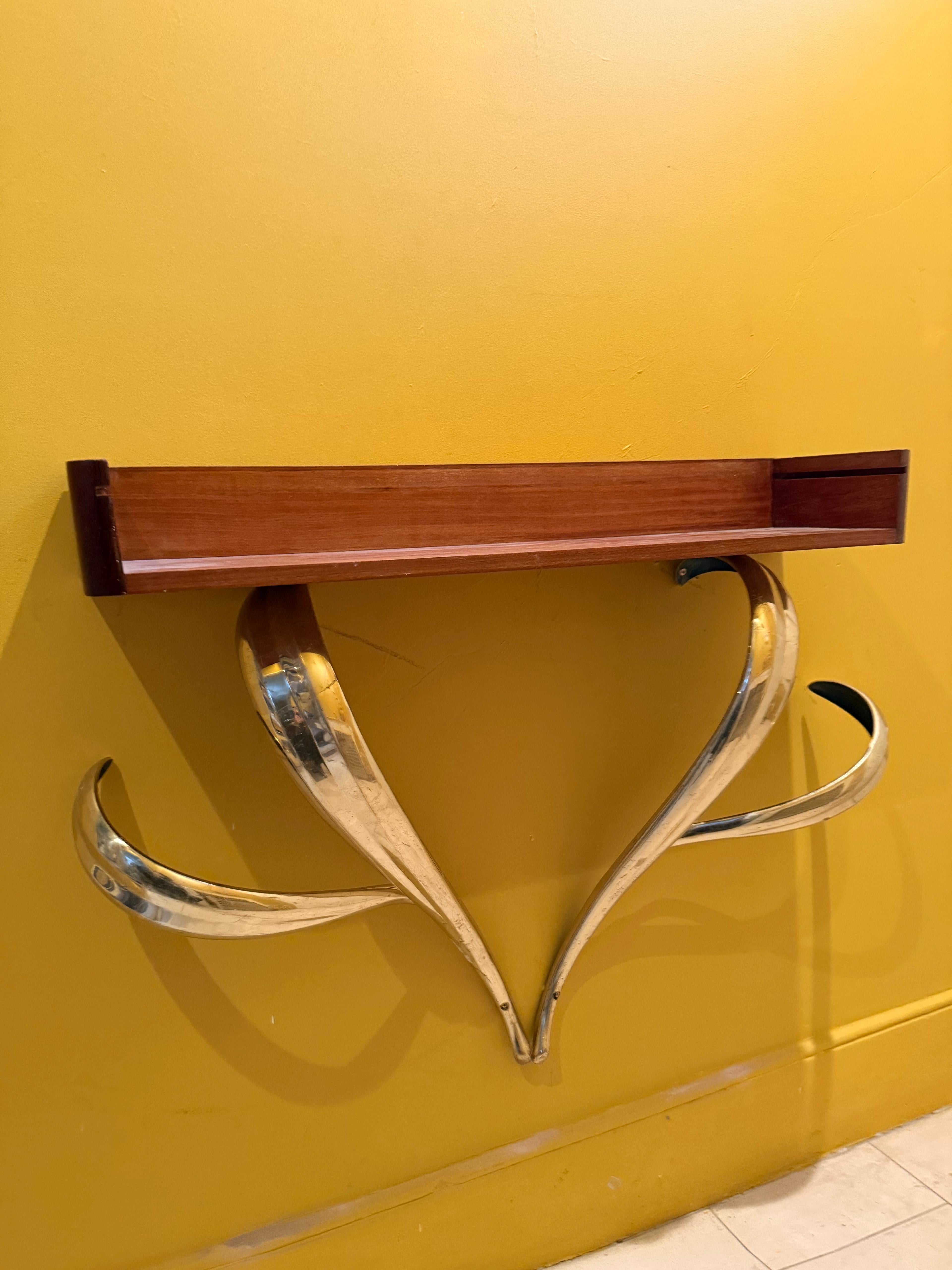 Italian 80's Console Table Or Wall Shelf In The Style Of The STACKLAB en venta 6